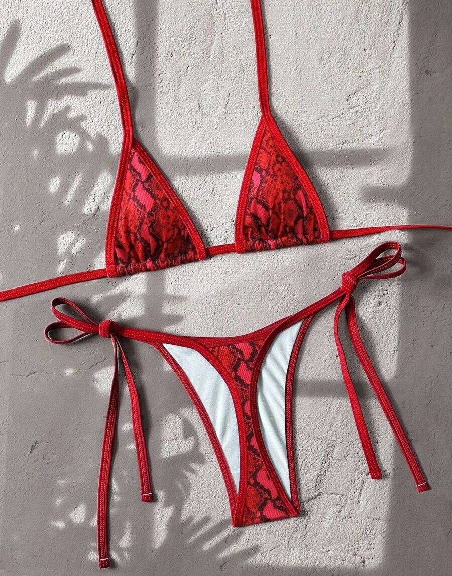 SWIM VCAY DWUCZĘŚCIOWY STRÓJ KĄPIELOWY ANIMAL PRINT S09__XS