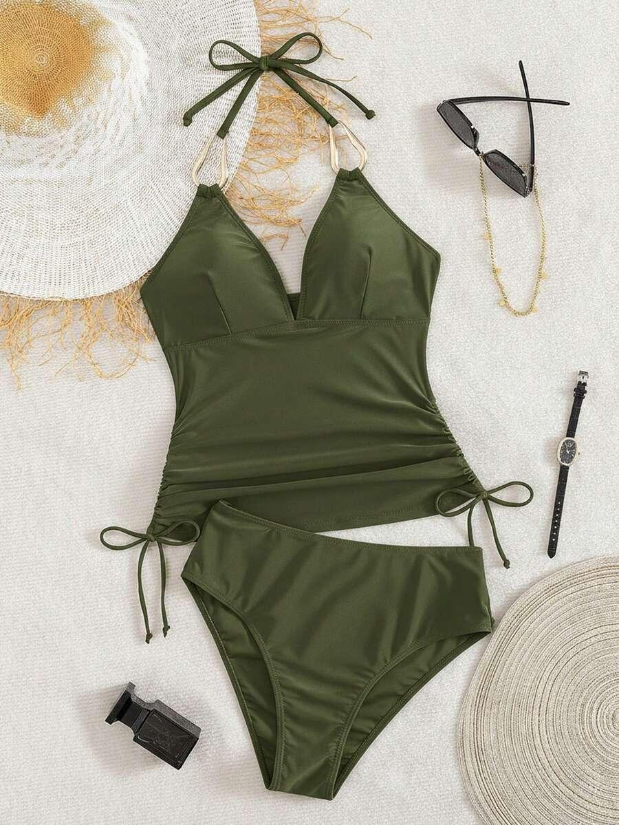 SHEIN DWUCZĘŚCIOWY STRÓJ KĄPIELOWY S09__M