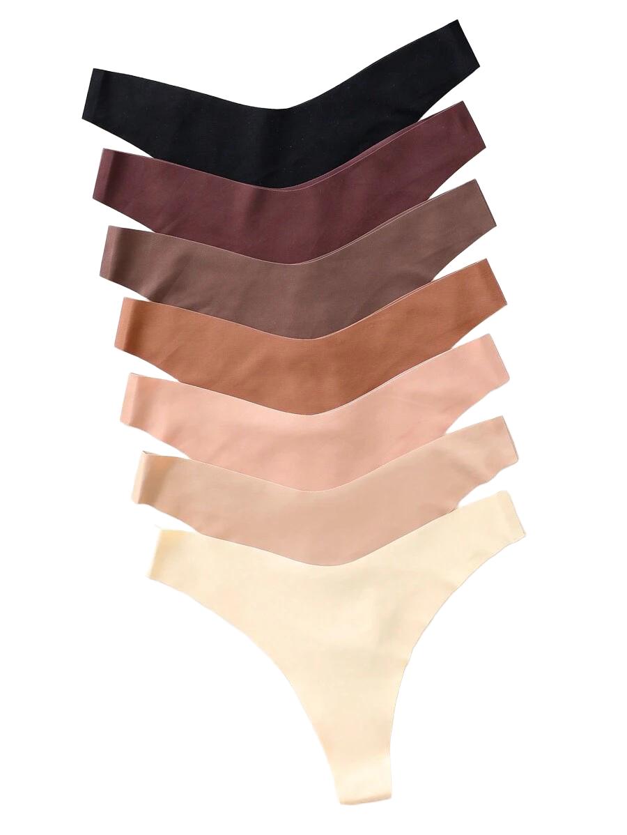 SHEIN MAJTKI STRINGI 7-PACK S06__XL