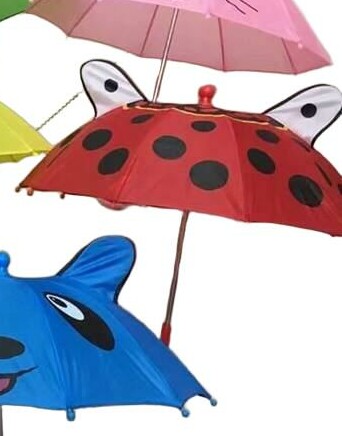 SHEIN CZERWONY PARASOL USZKA S07__40CM