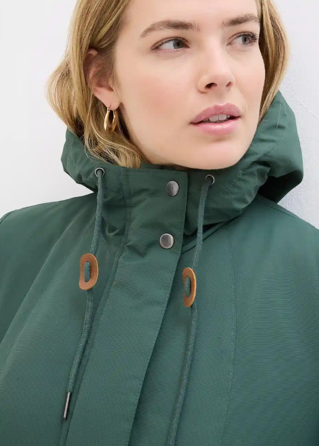 ZIELONA KURTKA Z KAPTUREM W01__XL