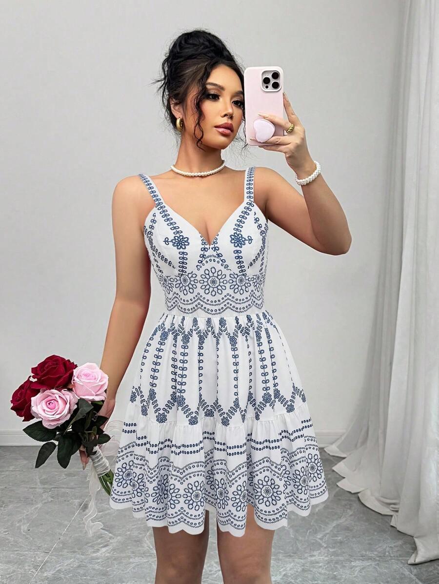 SHEIN BIAŁA MINI SUKIENKA S06__L