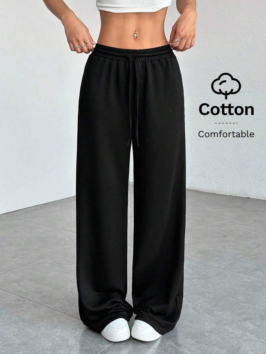 SHEIN CZARNE SPODNIE DRESOWE S06__XXS