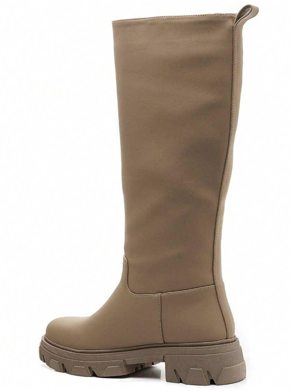 SHEIN BEŻOWE KOZAKI PLATFORMA W01__36