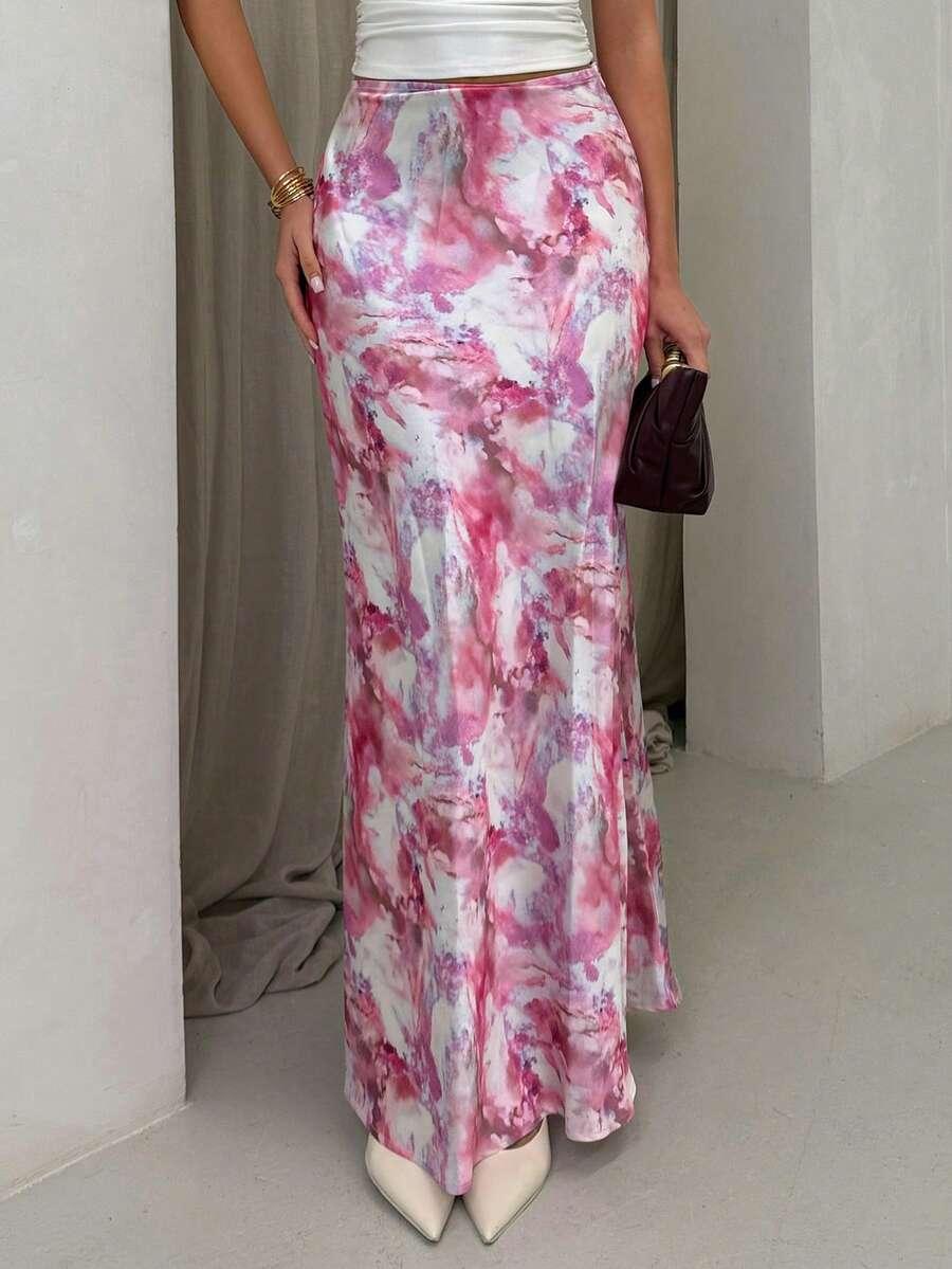 GLAMINE MAXI SPÓDNICA ZAMEK S06__M