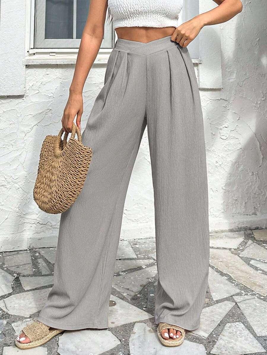 EURMUSE SZARE SPODNIE CASUAL S06__M