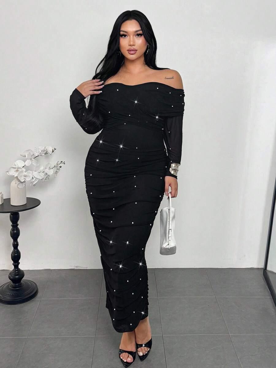 FIRERIE CZARNA MAXI SUKIENKA S06__3XL