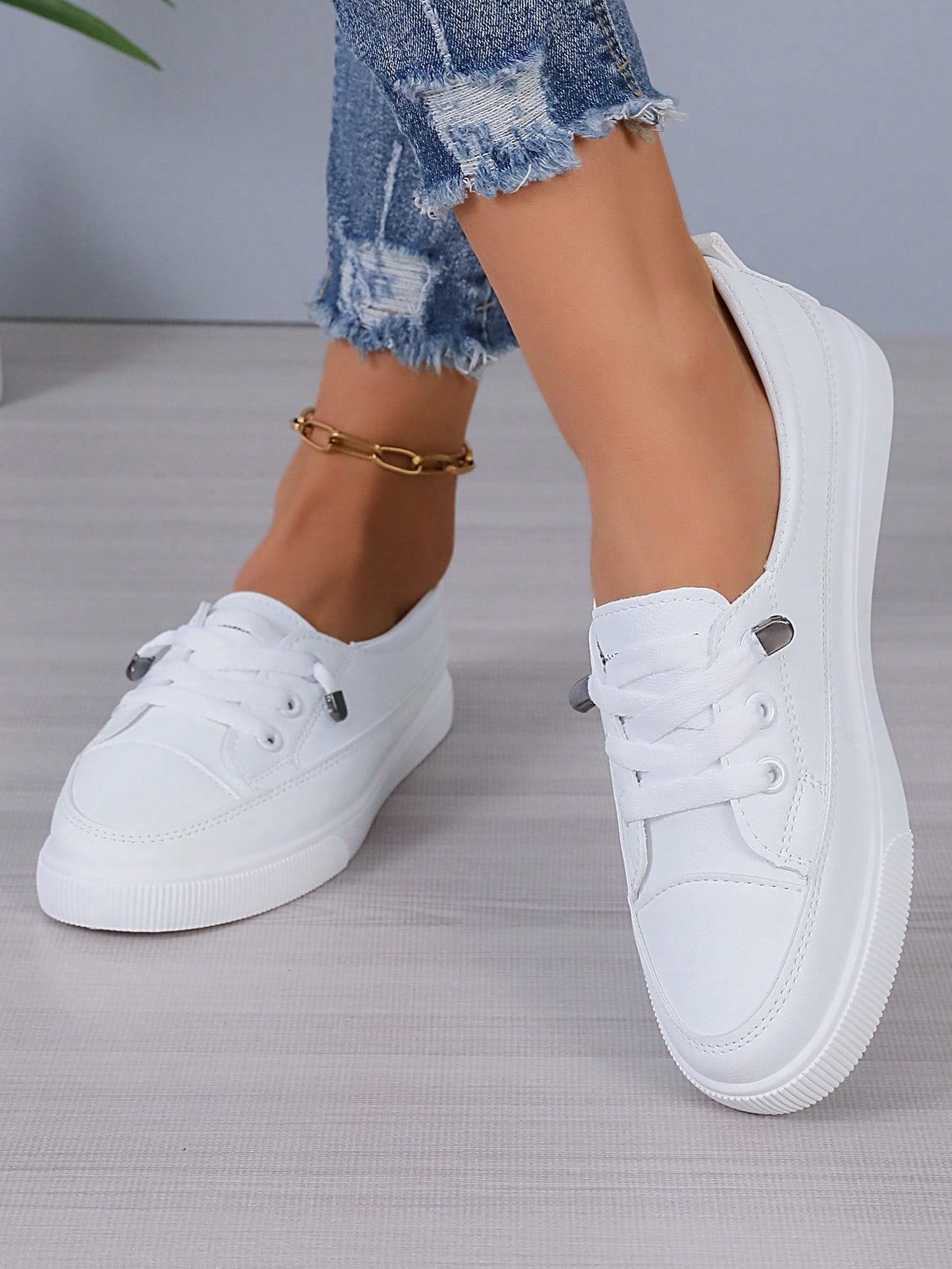 SHEIN BIAŁE SZNUROWANE TRAMPKI S06__39,5