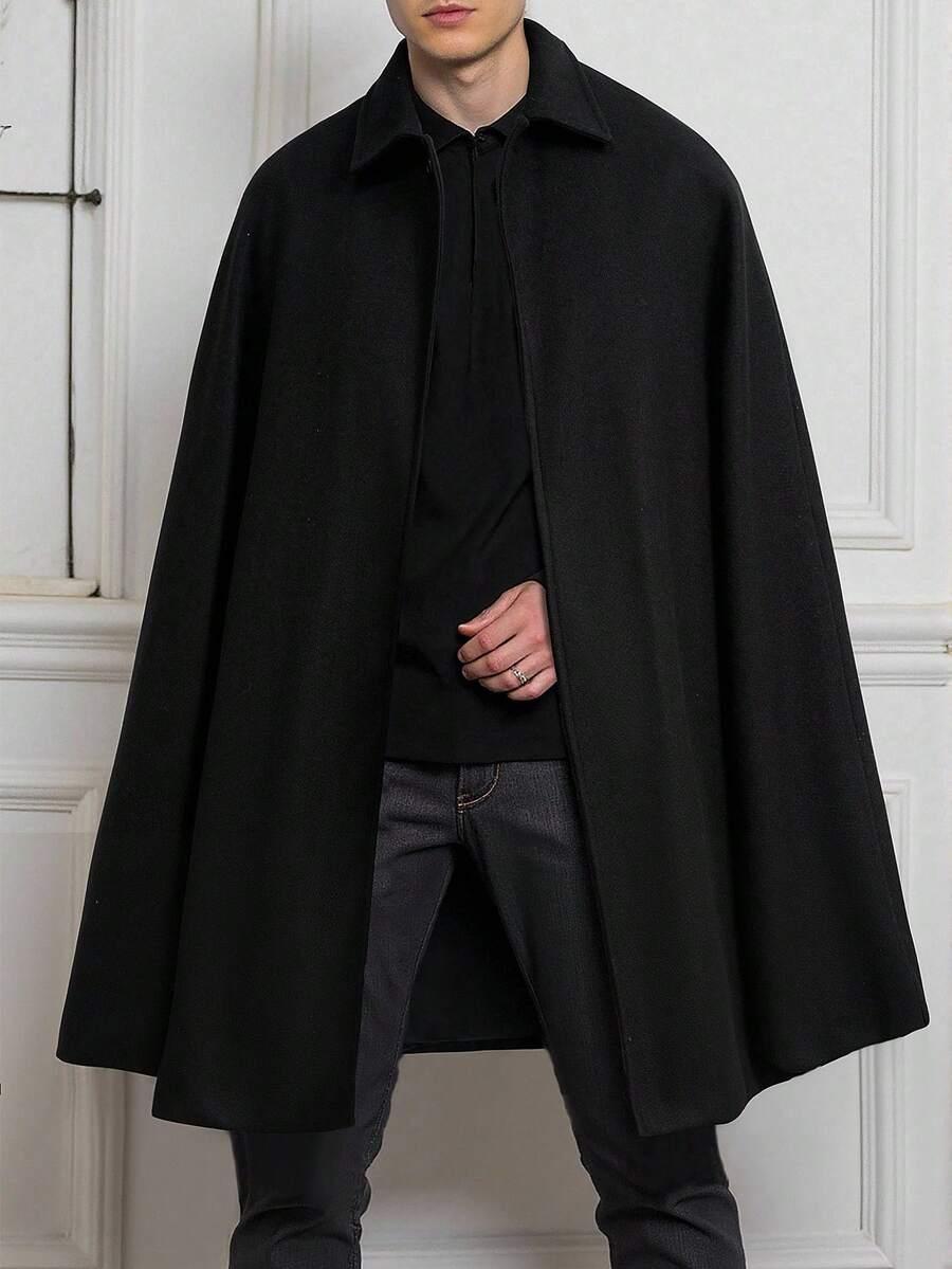 SHEIN CZARNY KRÓTKI PŁASZCZ W01__XL