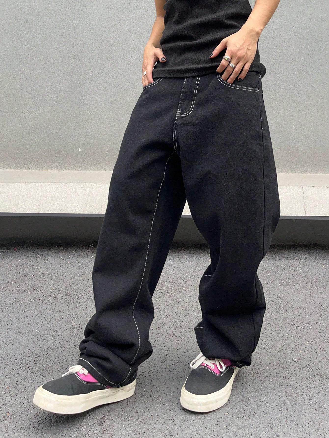 SHEIN CZARNE SPODNIE JEANS S06__M