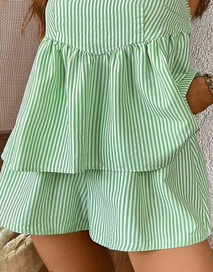 INAWLY ZIELONE SPODENKI PASKI S06__46