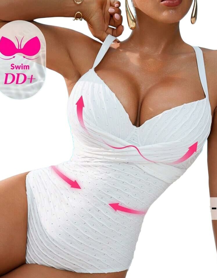 SWIM DD+ BIAŁY JEDNOCZĘŚCIOWY STRÓJ KĄPIELOWY S09__90E