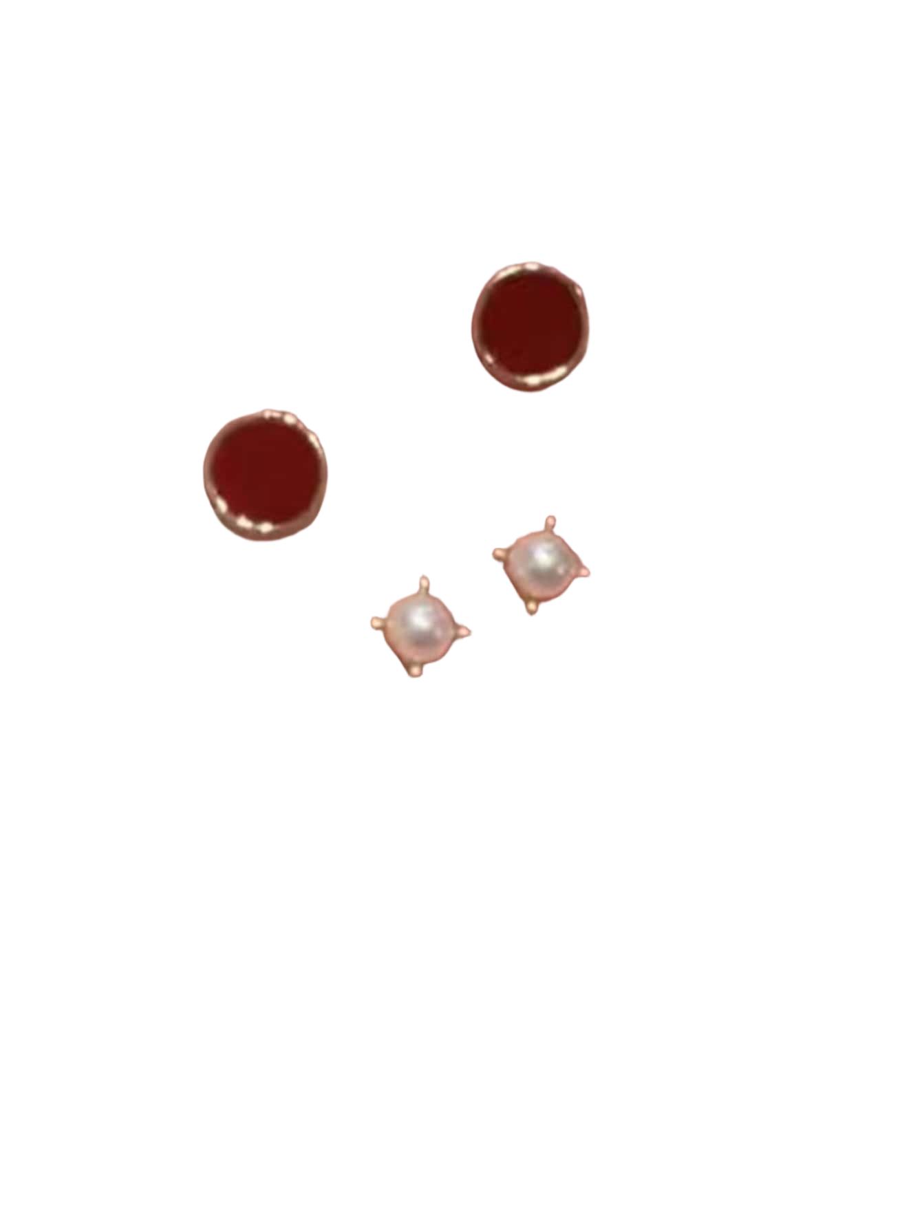 SHEIN ZŁOTE KOLCZYKI 2-PACK S07