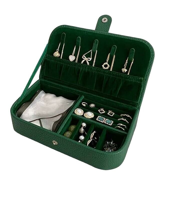 TONVIC ZIELONY ORGANIZER NA BIŻUTERIĘ S07__19X11X4,5CM
