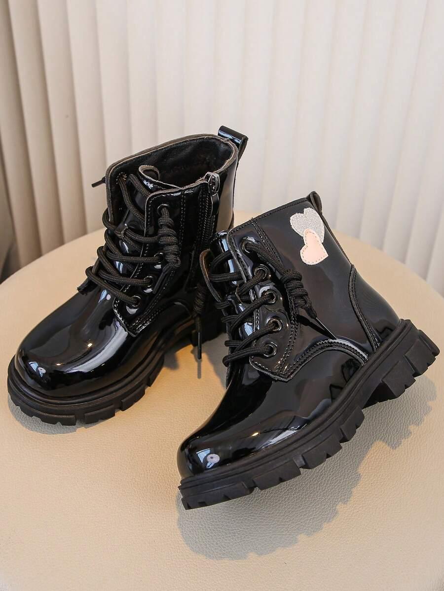 SHEIN CZARNE BOTKI ZAMEK W01__30