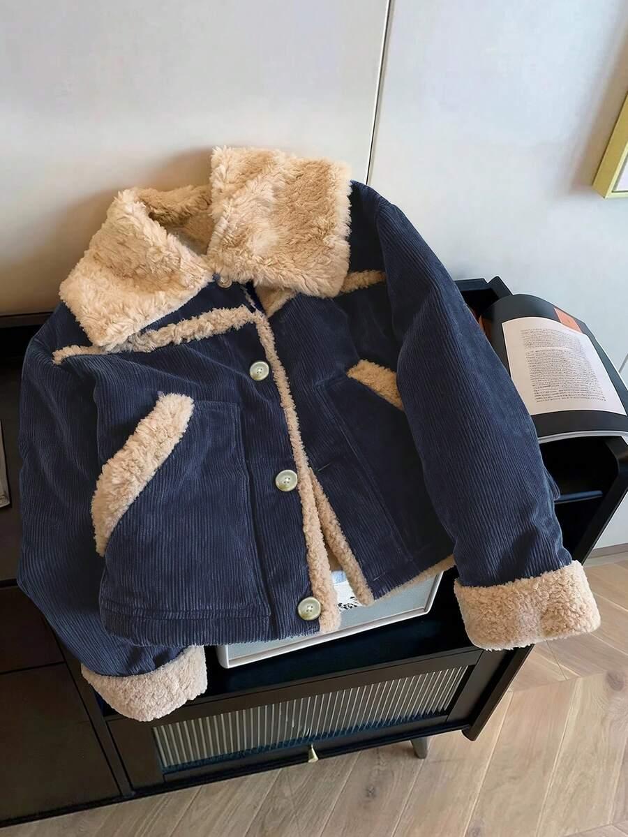 SHEIN GRANATOWA KURTKA BEZ KAPTURA W01__50