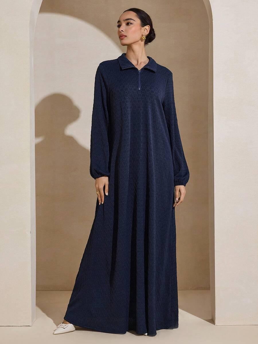 GRACEVEIL GRANATOWA MAXI SUKIENKA S06__M