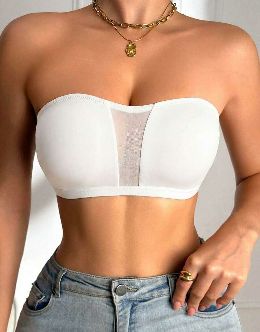 SHEIN BIAŁY TOP TUBA S09__M