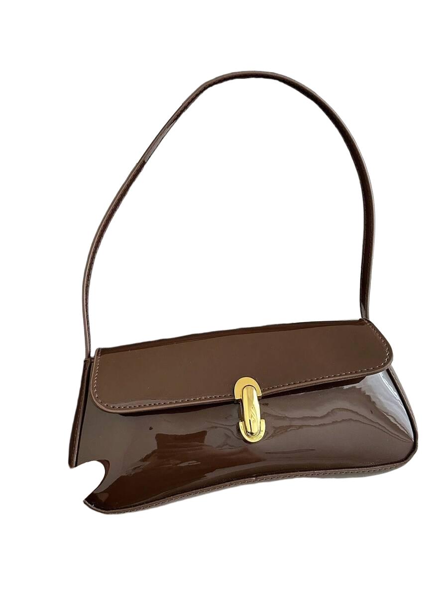 SHEIN BRĄZOWA TOREBKA NA RAMIĘ S07__25X3,5X11,5