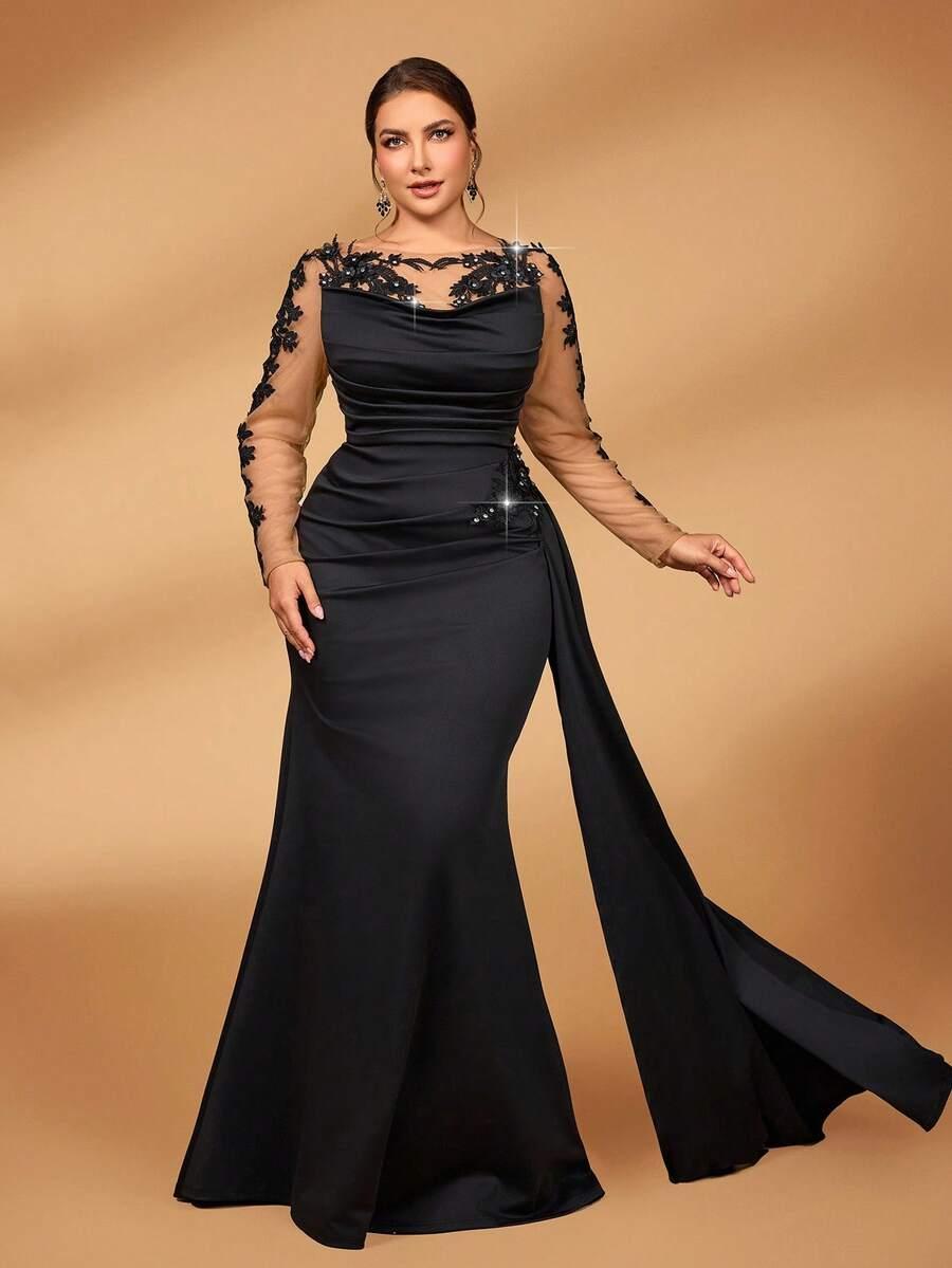 SERIN CZARNA MAXI SUKIENKA S06__46