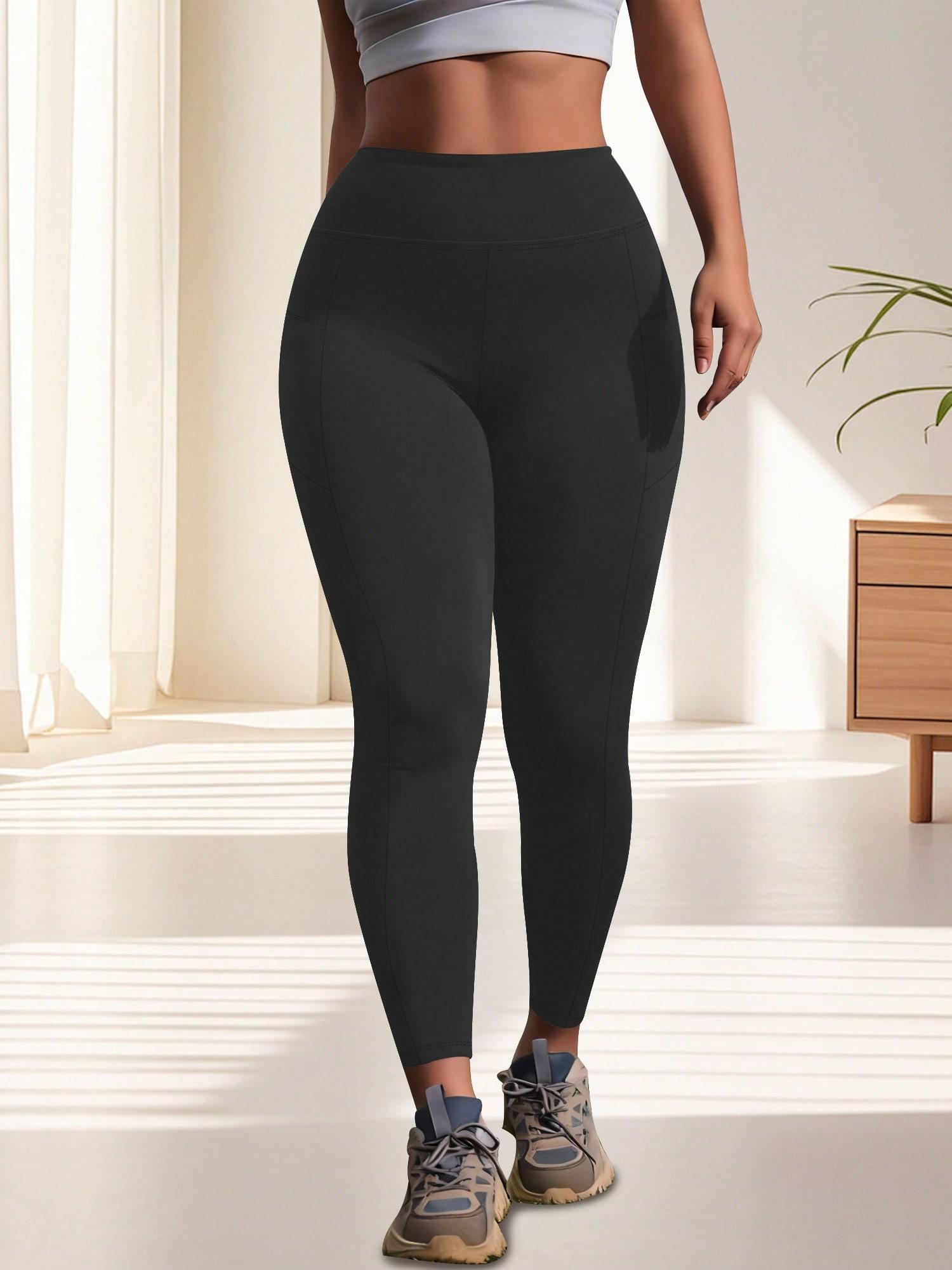 SHEIN CZARNE LEGGINSY KIESZEŃ S06__50