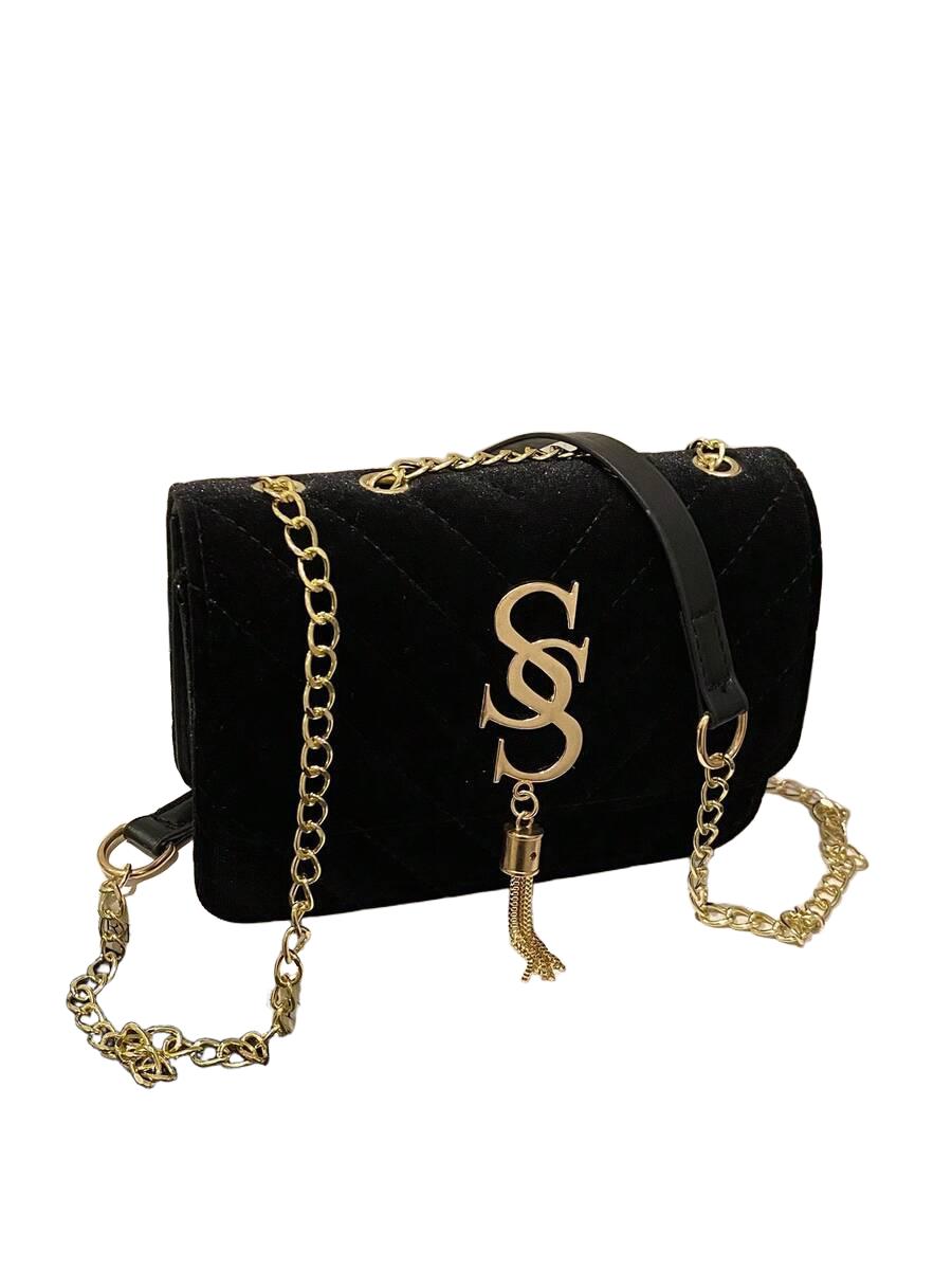 SHEIN CZARNA TOREBKA NA RAMIĘ S07__