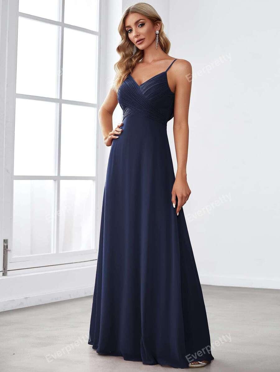 SHEIN GRANATOWA MAXI SUKIENKA S06__S