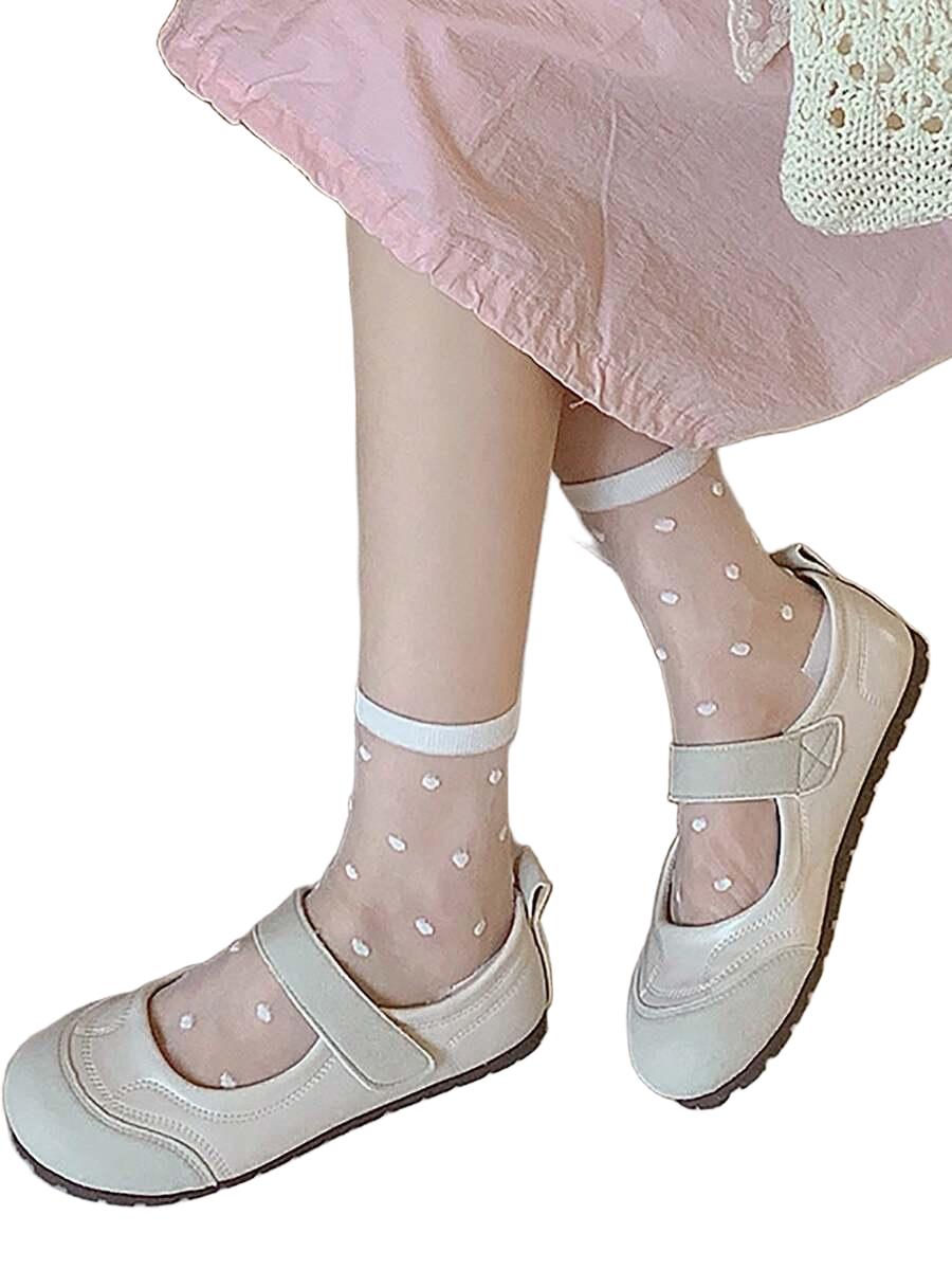 SHEIN BIAŁE SKARPETY WZÓR S07__31-34