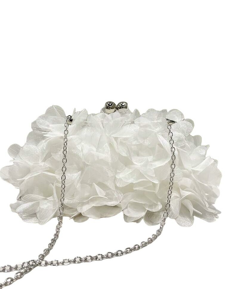 SHEIN BIAŁA TOREBKA KOPERTÓWKA TEKSTURA S07__24X3X13CM