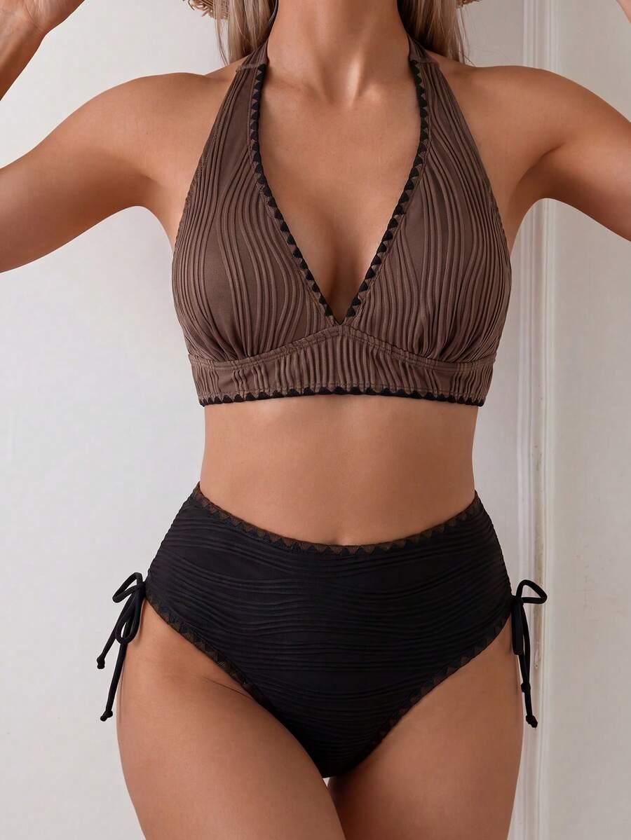 SHEIN DWUCZĘŚCIOWY STRÓJ KĄPIELOWY S06__M