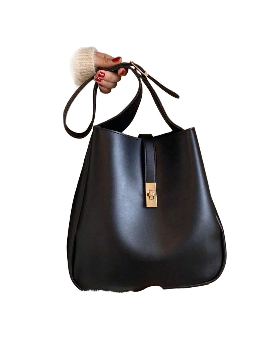 SHEIN CZARNA TOREBKA ZDOBIENIE S07__29X33