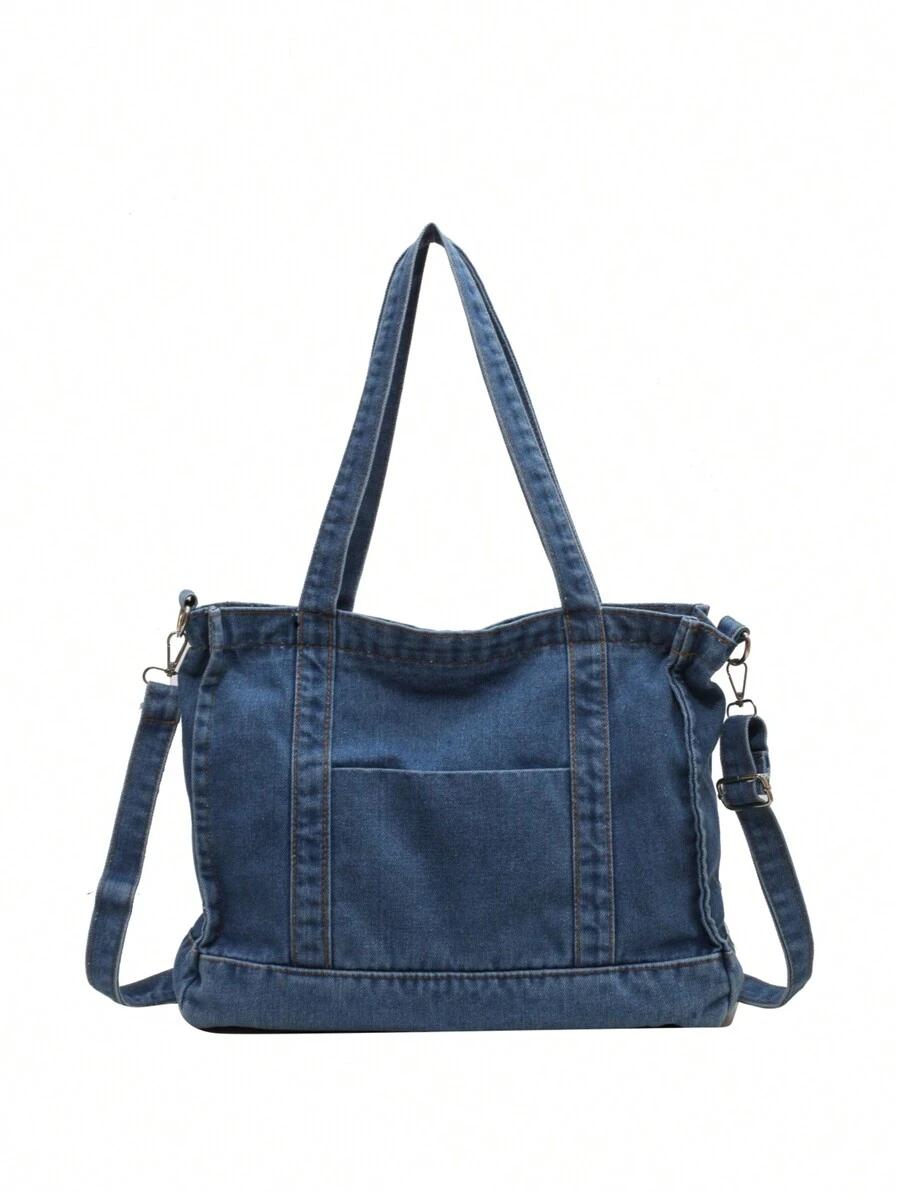 SHEIN NIEBIESKA JEANSOWA TORBA S07__37X11X31