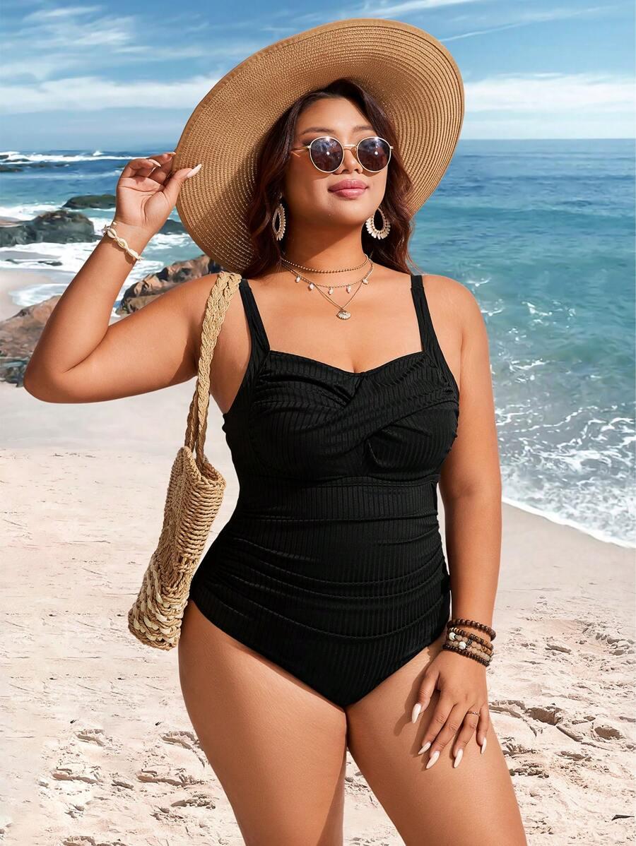 SHEIN CZARNY STRÓJ KĄPIELOWY S09__48
