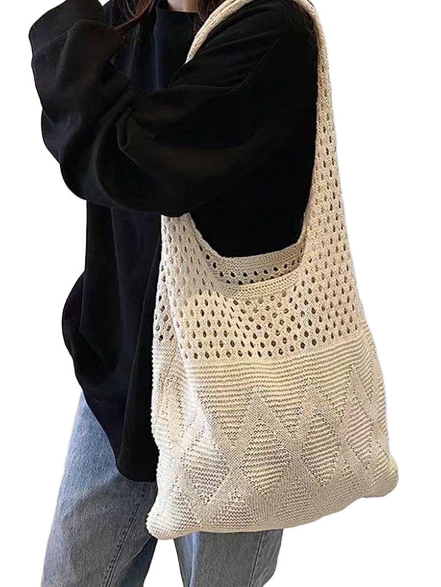 SHEIN TORBA SZYDEŁKOWANA NA RAMIĘ S07__30X40CM