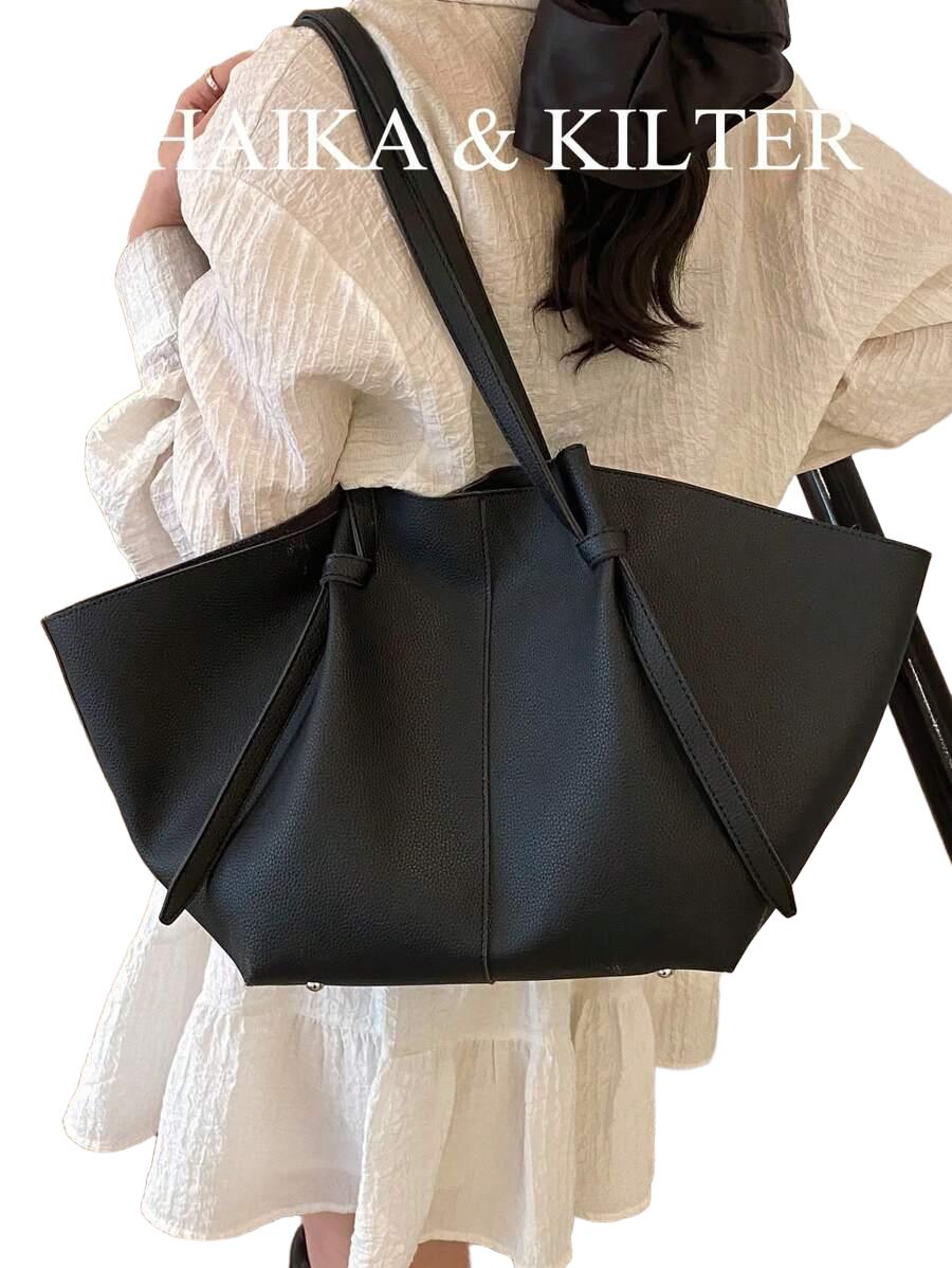 SHEIN CZARNA TOREBKA IMITACJA SKÓRY S07__10,5X26X53CM