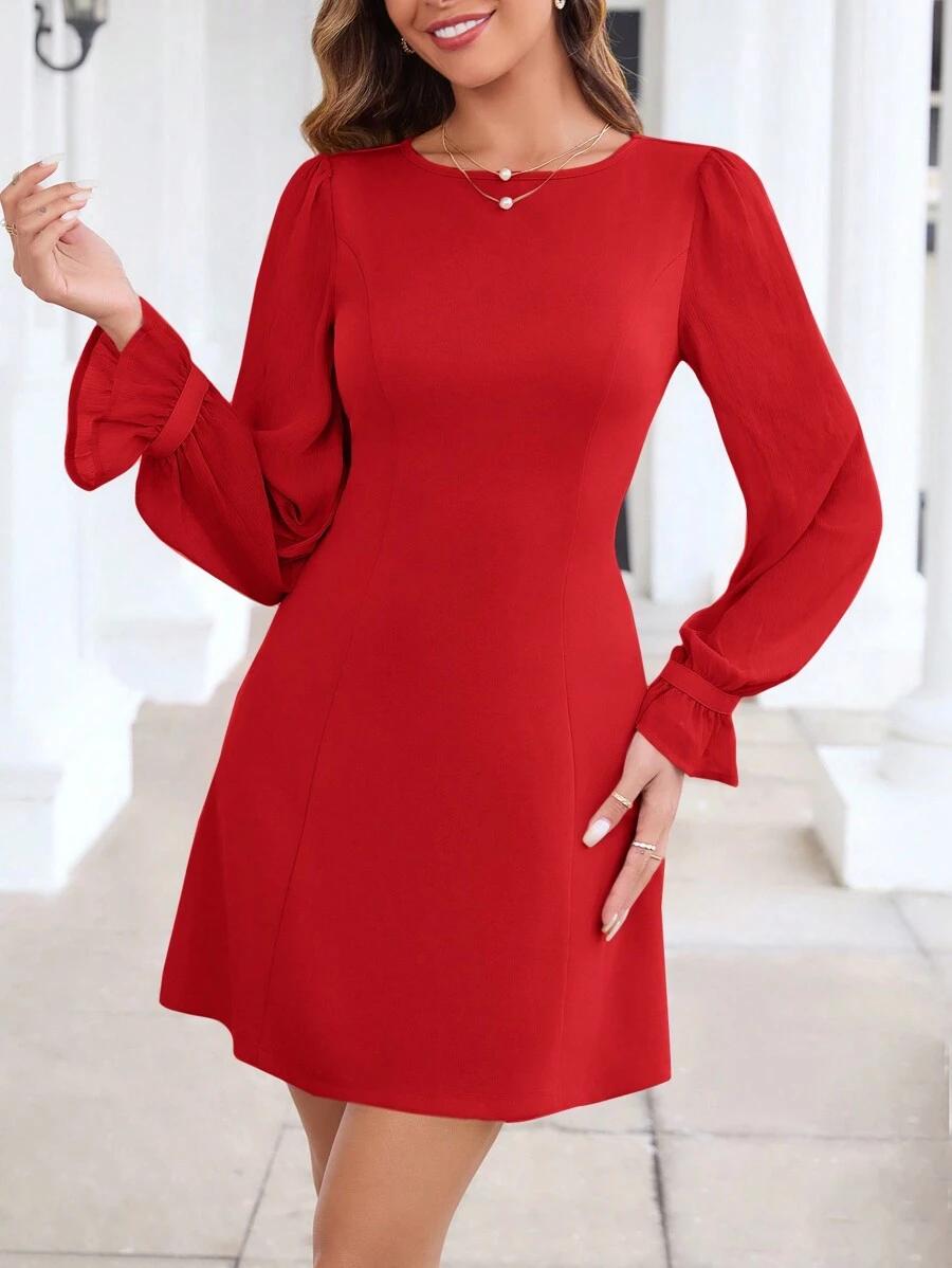 SHEIN CZERWONA MINI SUKIENKA S06__M