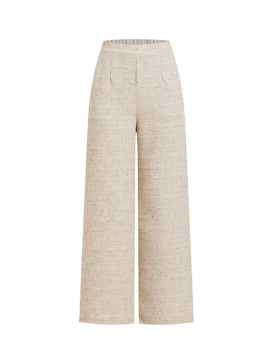 SHEIN BEŻOWE SPODNIE CASUAL S09__M