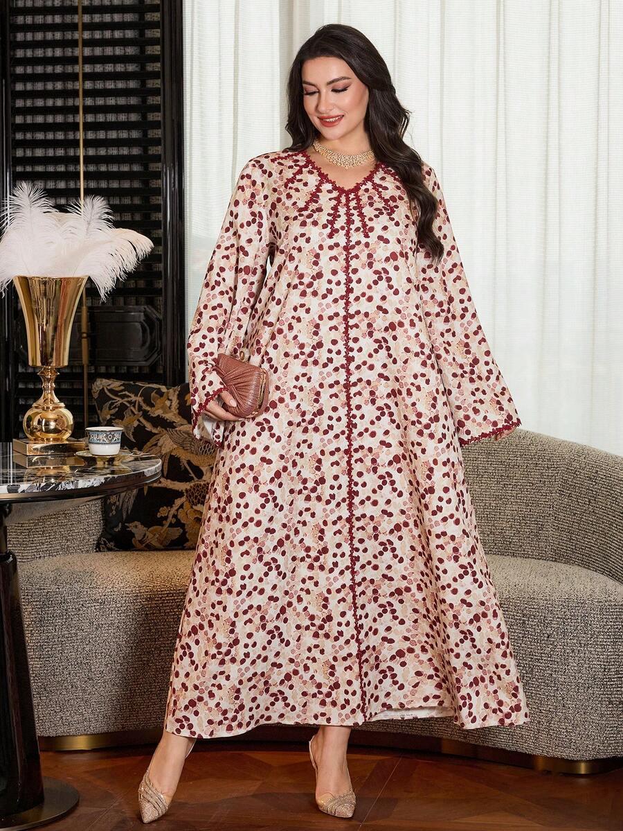 SHEIN MAXI SUKIENKA DŁUGI RĘKAW S06__50