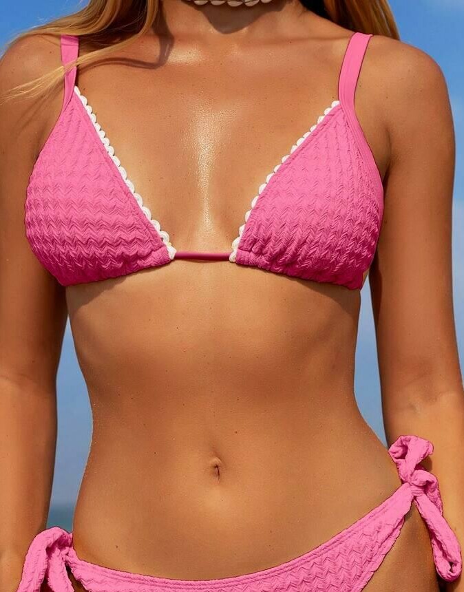 SWIM MOD RÓŻOWA GÓRA OD BIKINI HAFT PK01__L