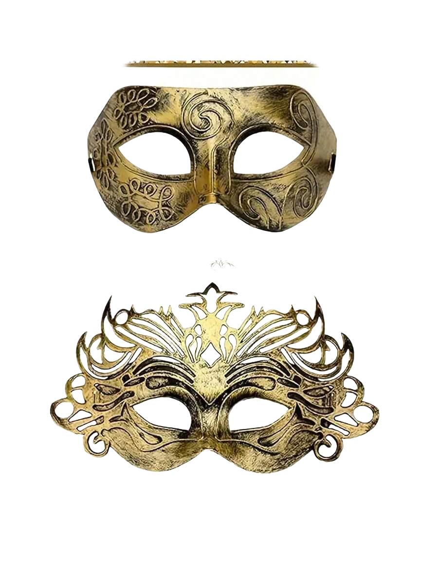 SHEIN ZŁOTA MASKA 2-PACK S07