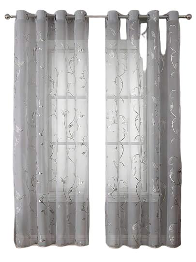 SHEIN SZARA ZASŁONA 1 SZT S07__140X270CM