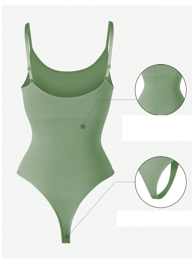 SHEIN BEZSZWOWE MODELUJĄCE ZIELONE BODY PK01__XL
