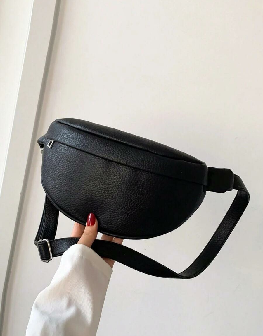 SHEIN CZARNA NERKA IMITACJA SKÓRY S07__27X16