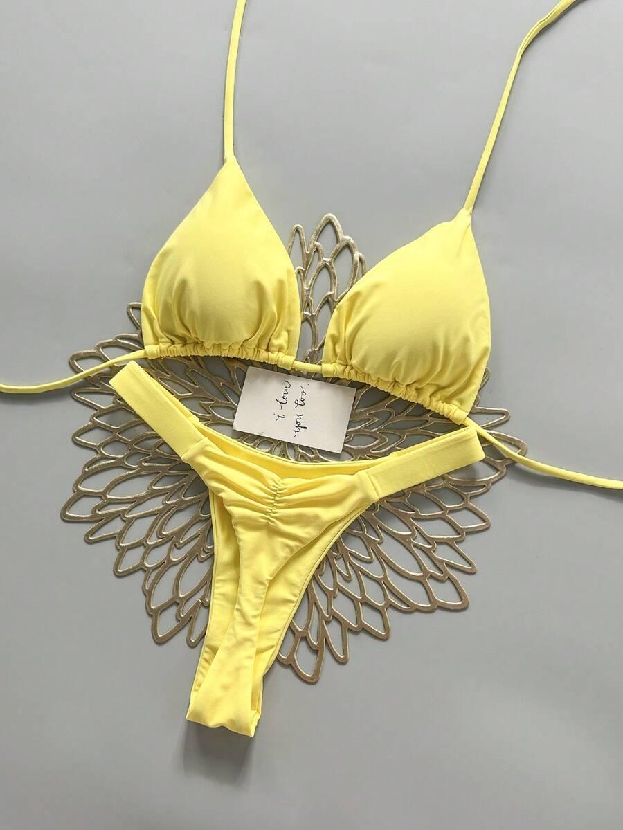 SHEIN DWUCZĘŚCIOWY STRÓJ KĄPIELOWY S09__L