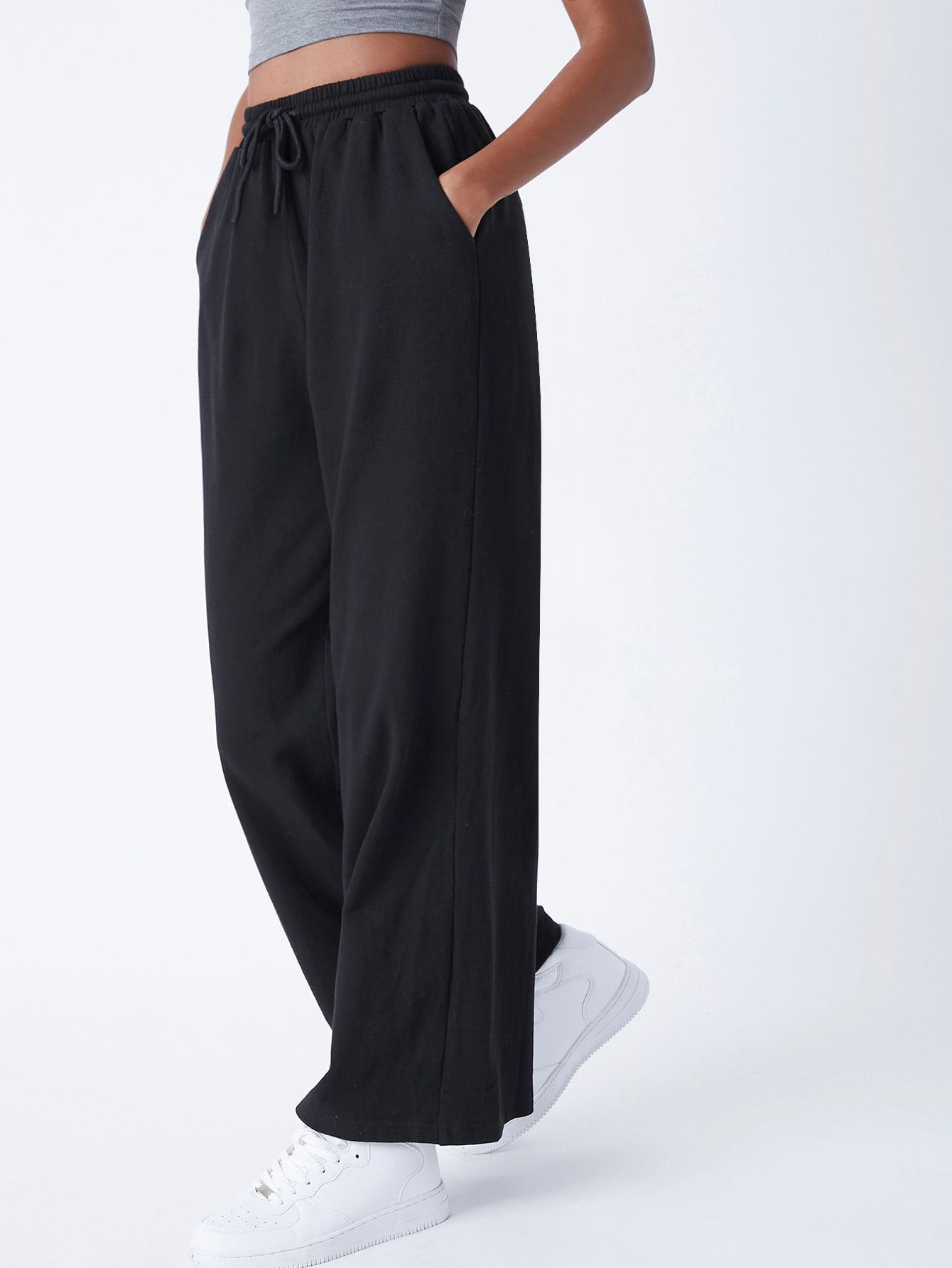 SHEIN CZARNE SPODNIE DRESOWE S06__XL