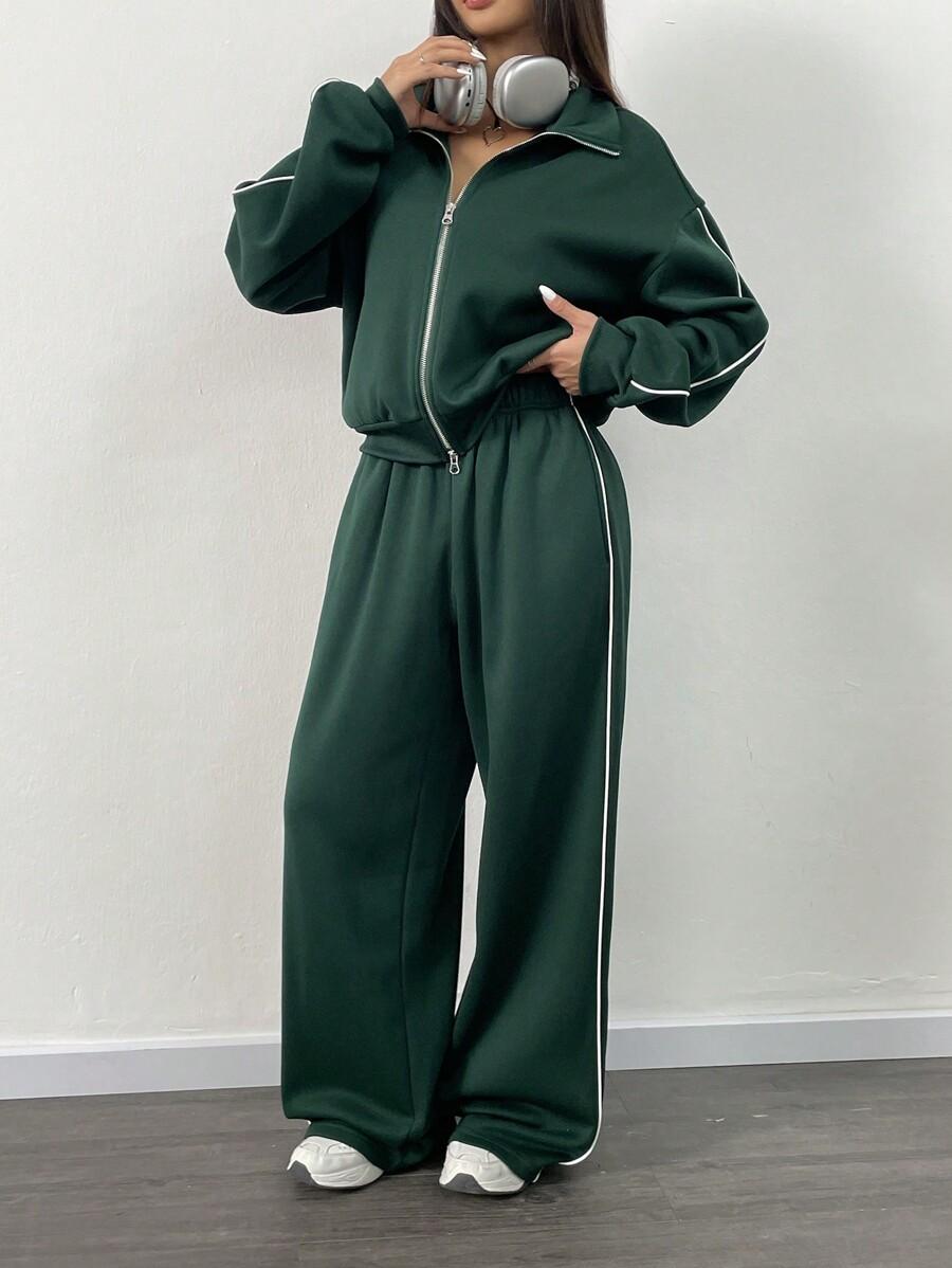 SHEIN ZIELONY KOMPLET DRESOWY S06__XL