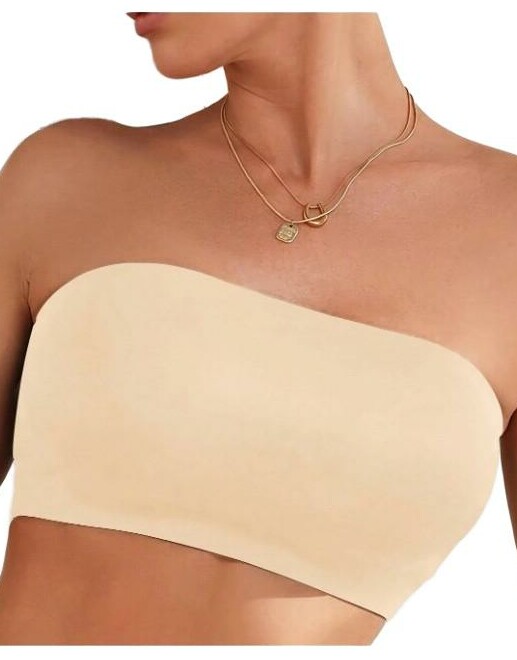SHEIN BEŻOWY BIUSTONOSZ OPASKA S07__S