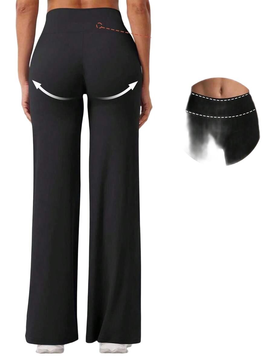 SHEIN CZARNE SPODNIE PROSTA NOGAWKA PK01__L
