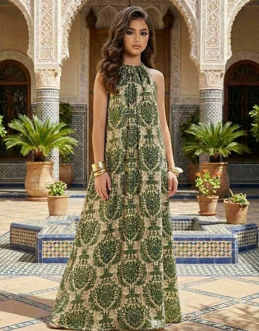 SHEIN MAXI SUKIENKA BEZ RĘKAWÓW S09__146/152