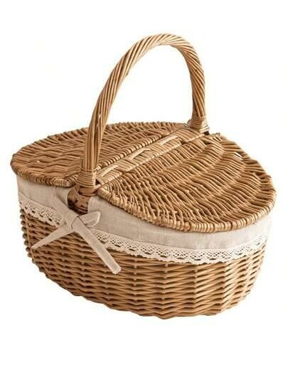 SHEIN WIKLINOWY KOSZ PIKNIKOWY S07__14X26X20CM